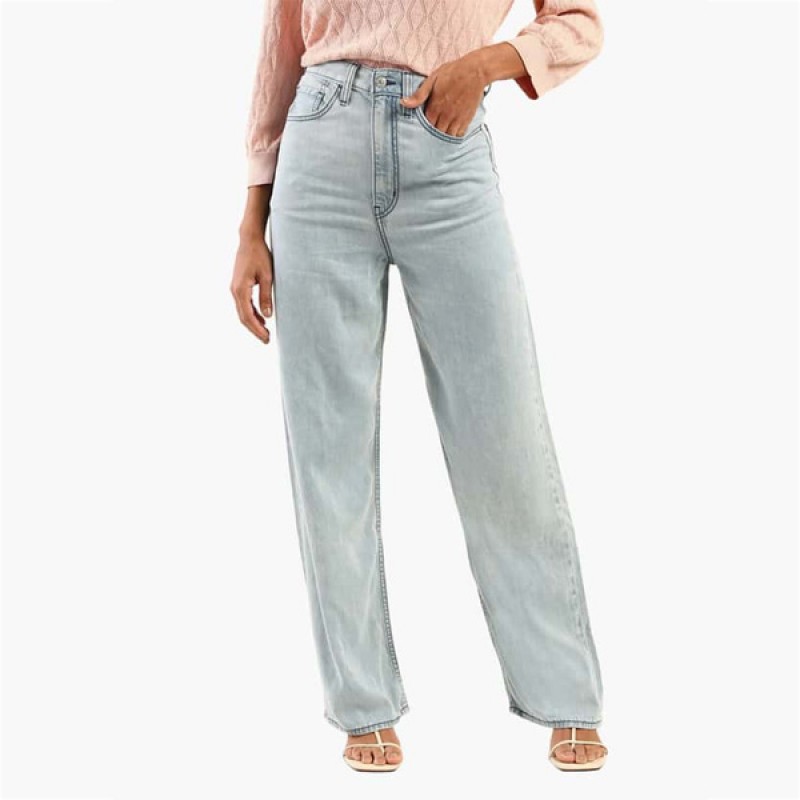 Women Stonewashed Boyfriend Jeans