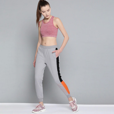 Women Grey Solid Slim Fit Bio-Wash Antimicrobial Lifestyle Joggers