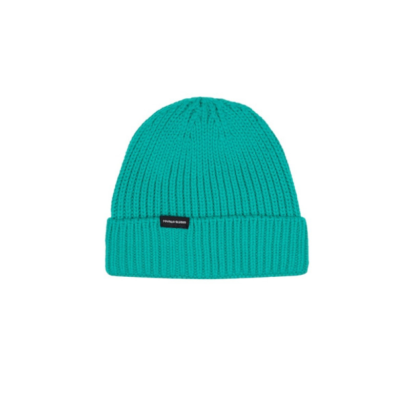 Unisex Turquoise Blue Acrylic Beanie